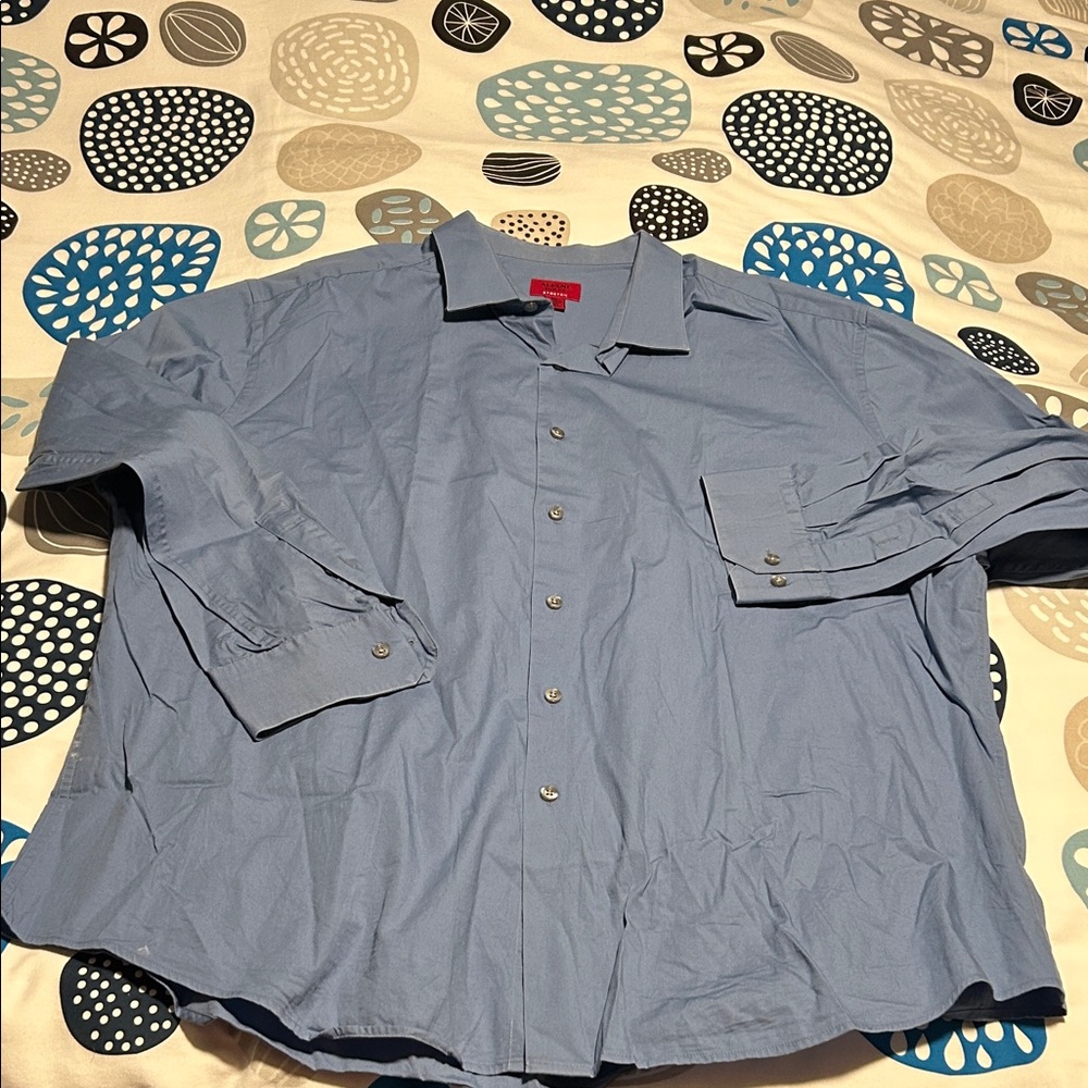 Alfani Slim Fit Stretch Shirt in Light Gray